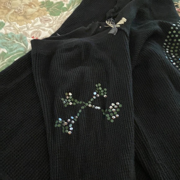 Miss Me top Rhinestone Top S  100% Cotton Preowned Vintage Distressed - Picture 9 of 9